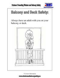 Balcony & Deck Safety colouring picture